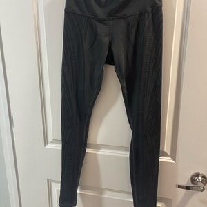 Alo Yoga Black Patterned Leggings Alo Yoga No Size Tags